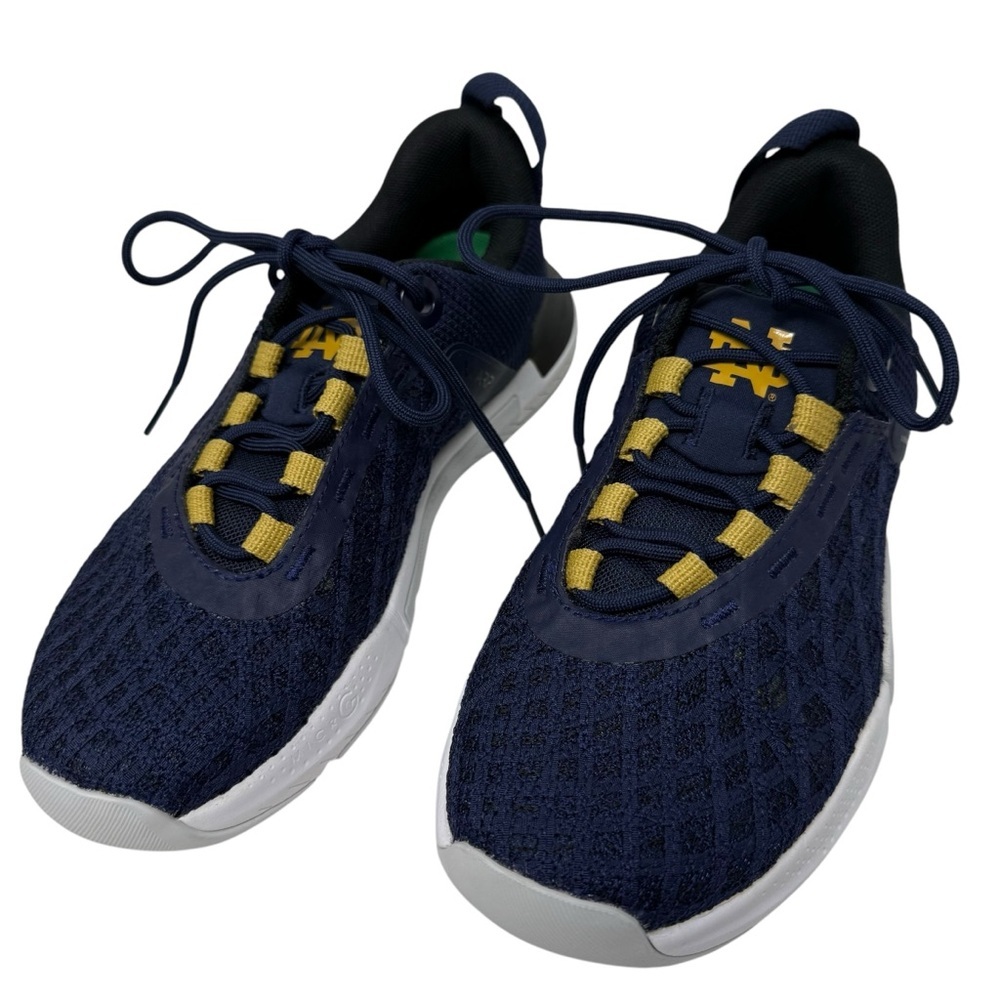 Under Armour Women’s Size 6.5 Notre Dame TriBase Reign 5 Blue Shoes Sneakers New